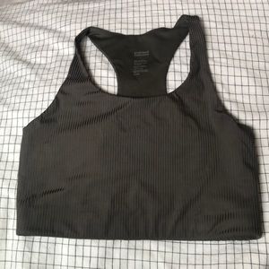 Girlfriend Collective Long-line Sage Green Sports Bra
